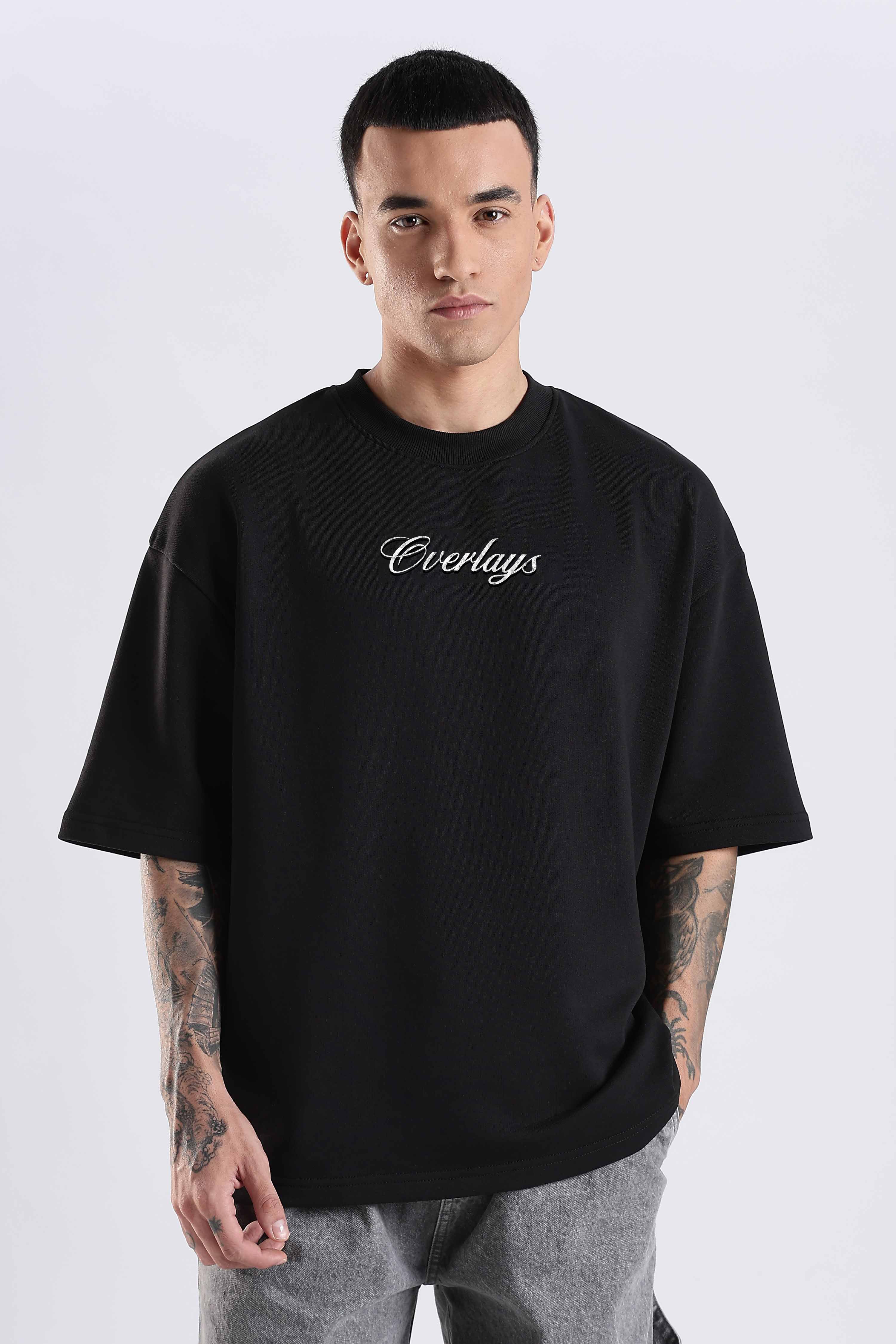 Carpedian  Black Oversized Tshirt - Image 4