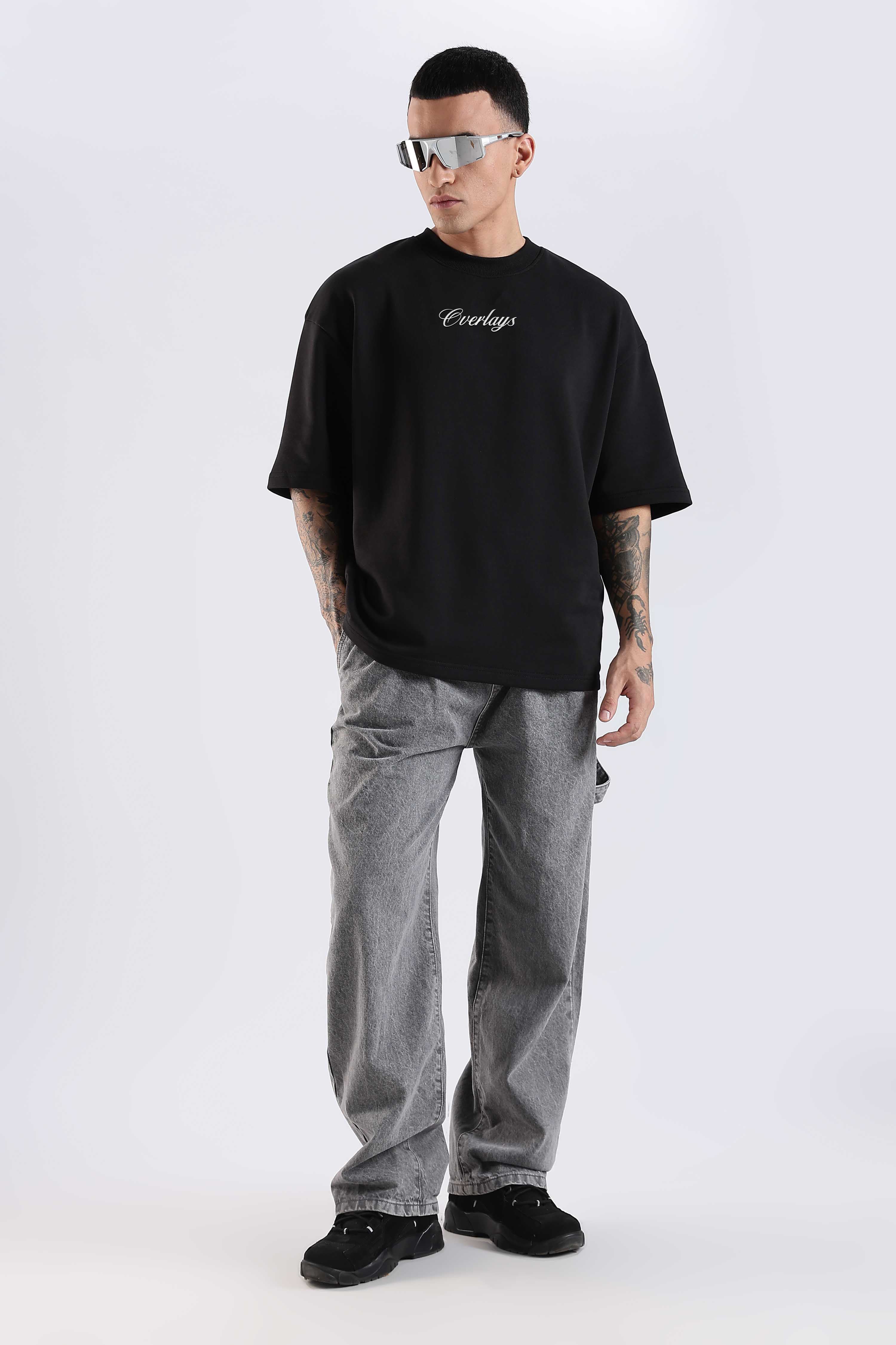 Carpedian  Black Oversized Tshirt - Image 7