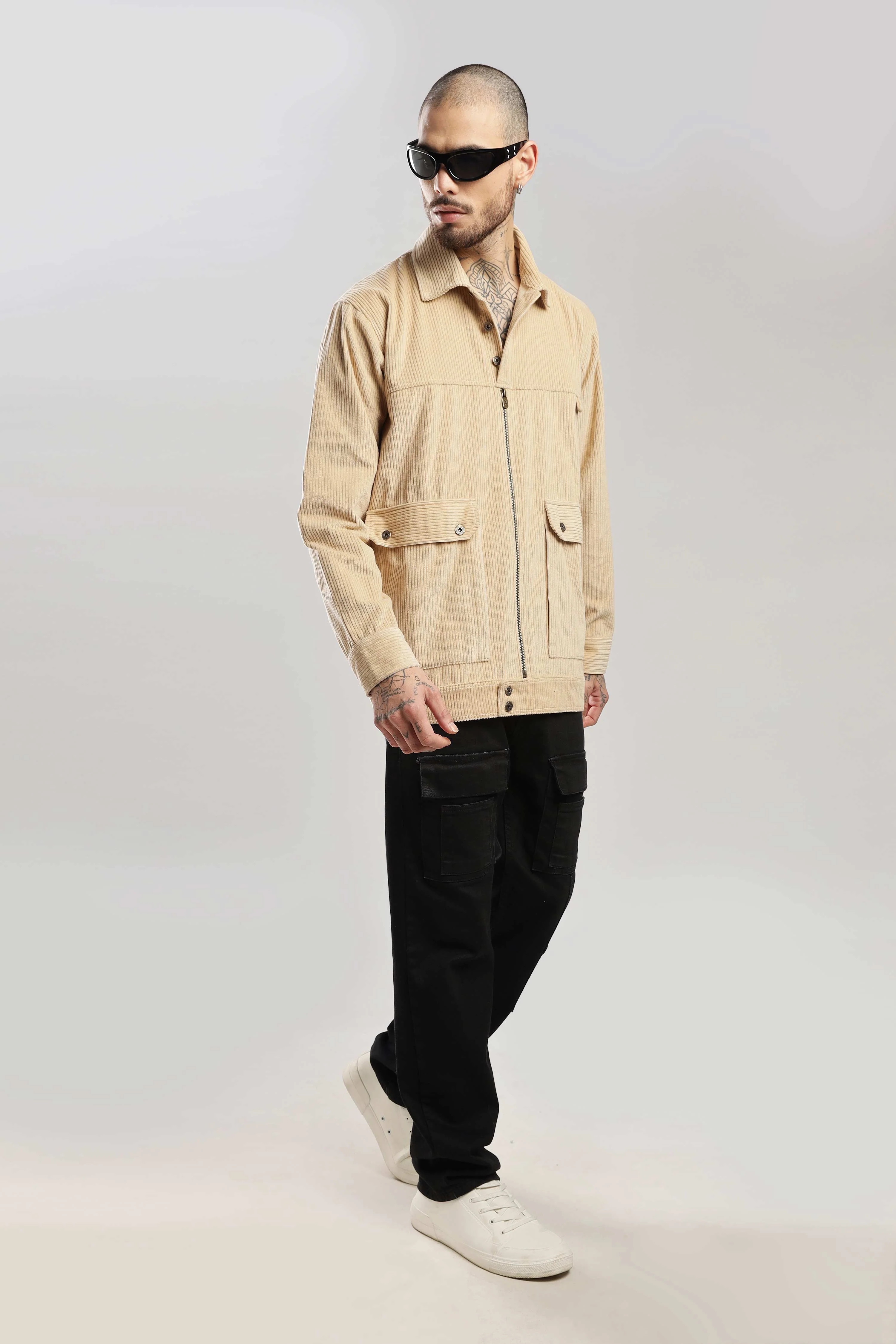 Fawn Textured Corduroy Shaket - Image 11