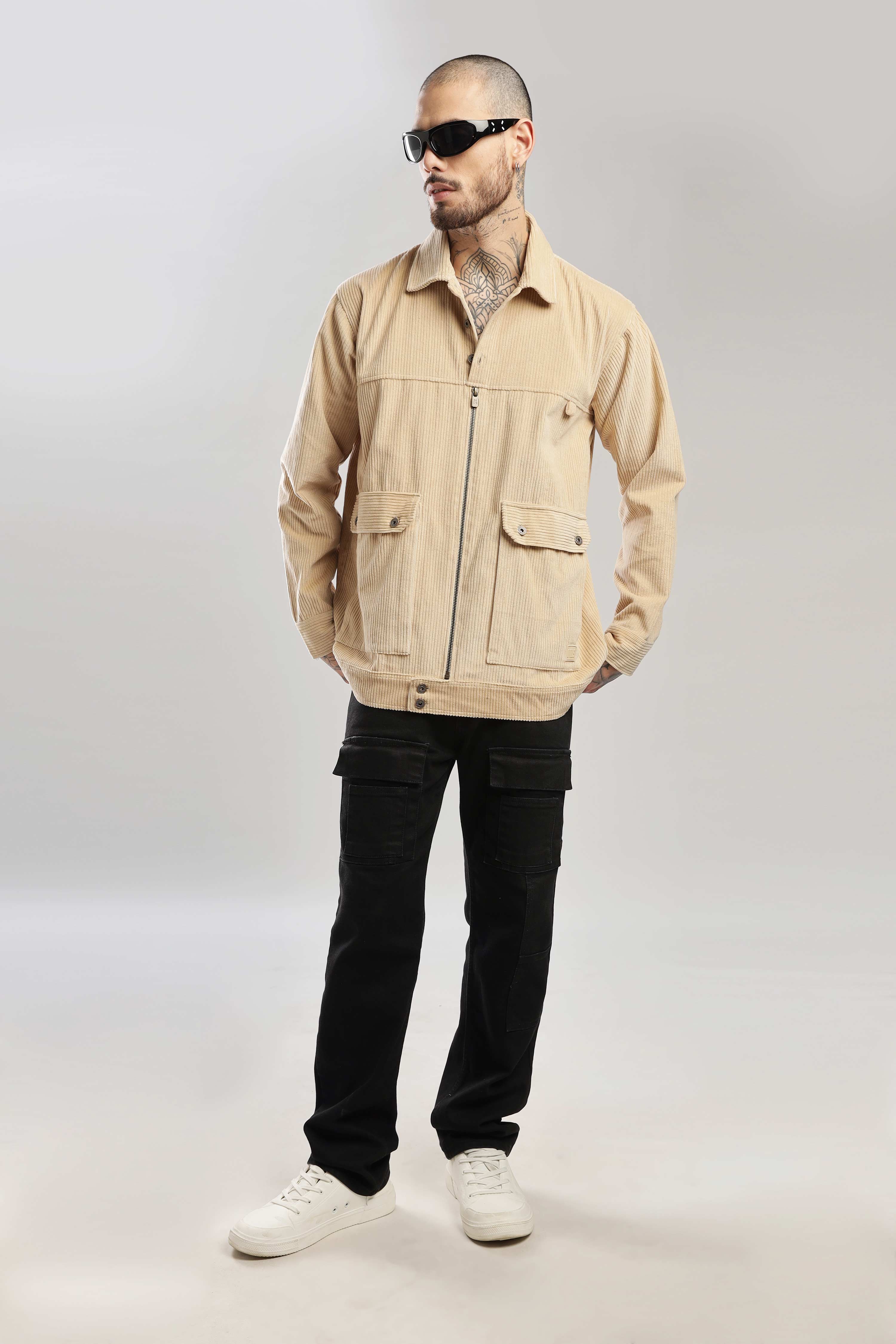 Fawn Textured Corduroy Shaket - Image 15