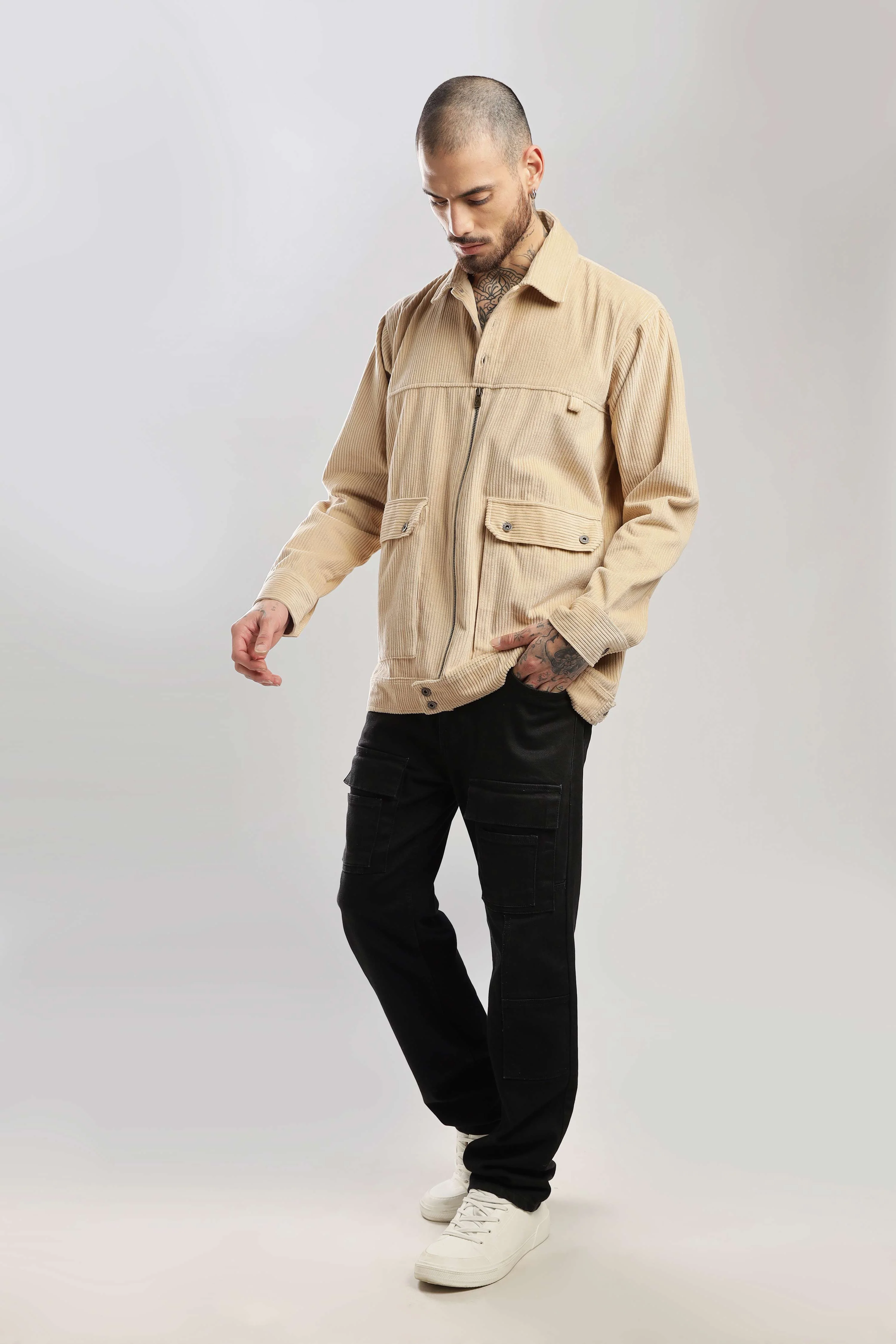 Fawn Textured Corduroy Shaket - Image 17