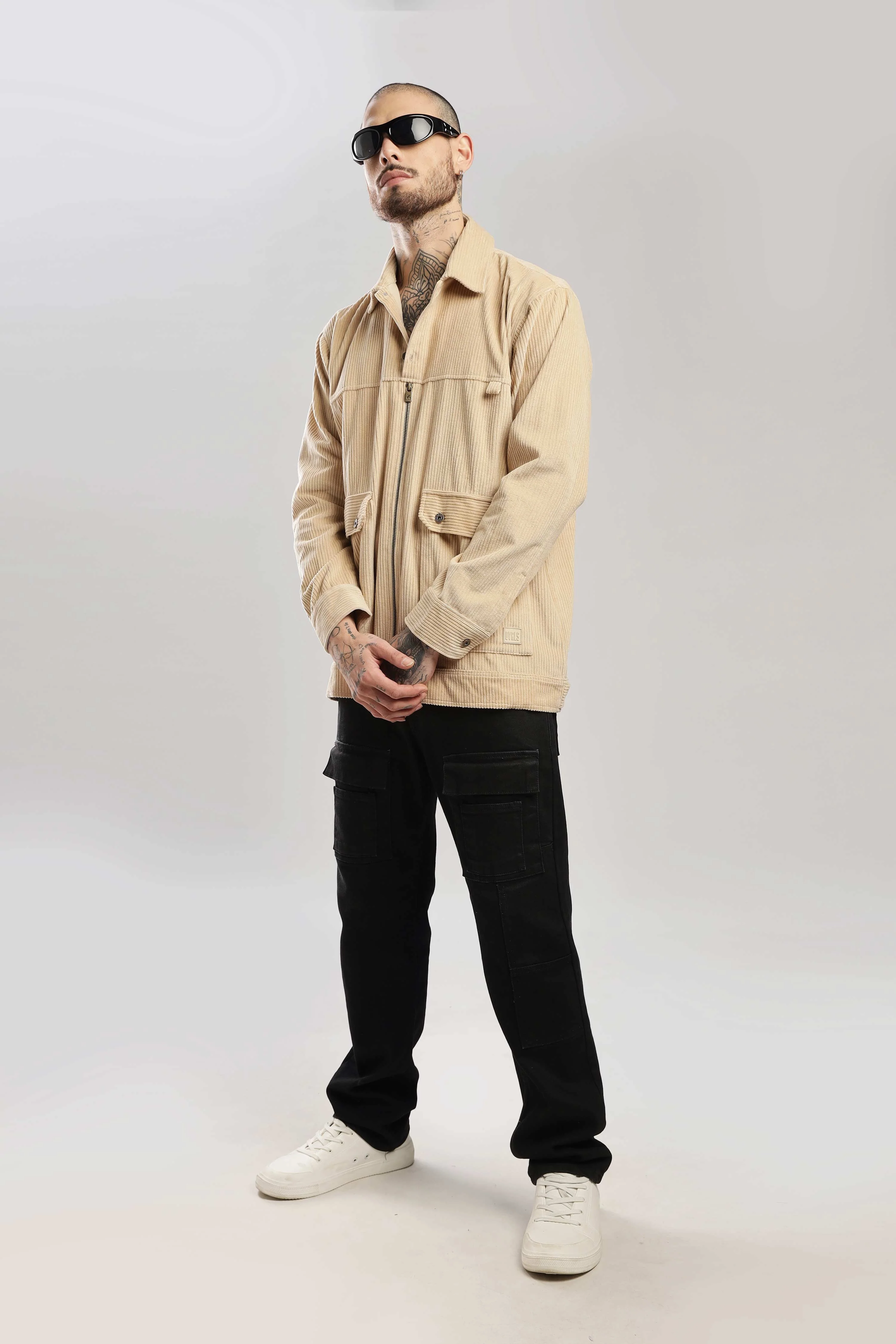 Fawn Textured Corduroy Shaket - Image 9