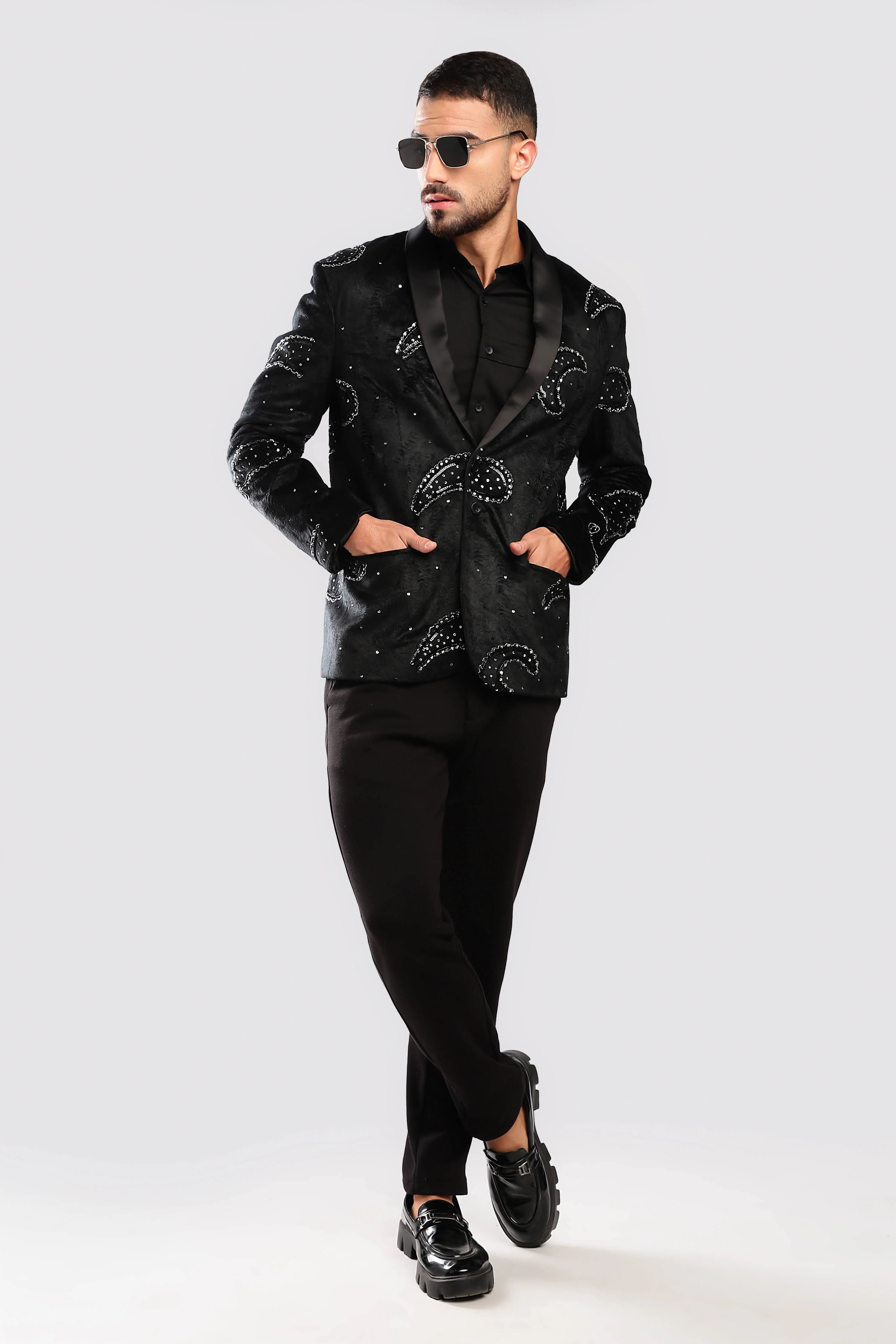 Stardust Sequenced Paisley Suit - Image 10