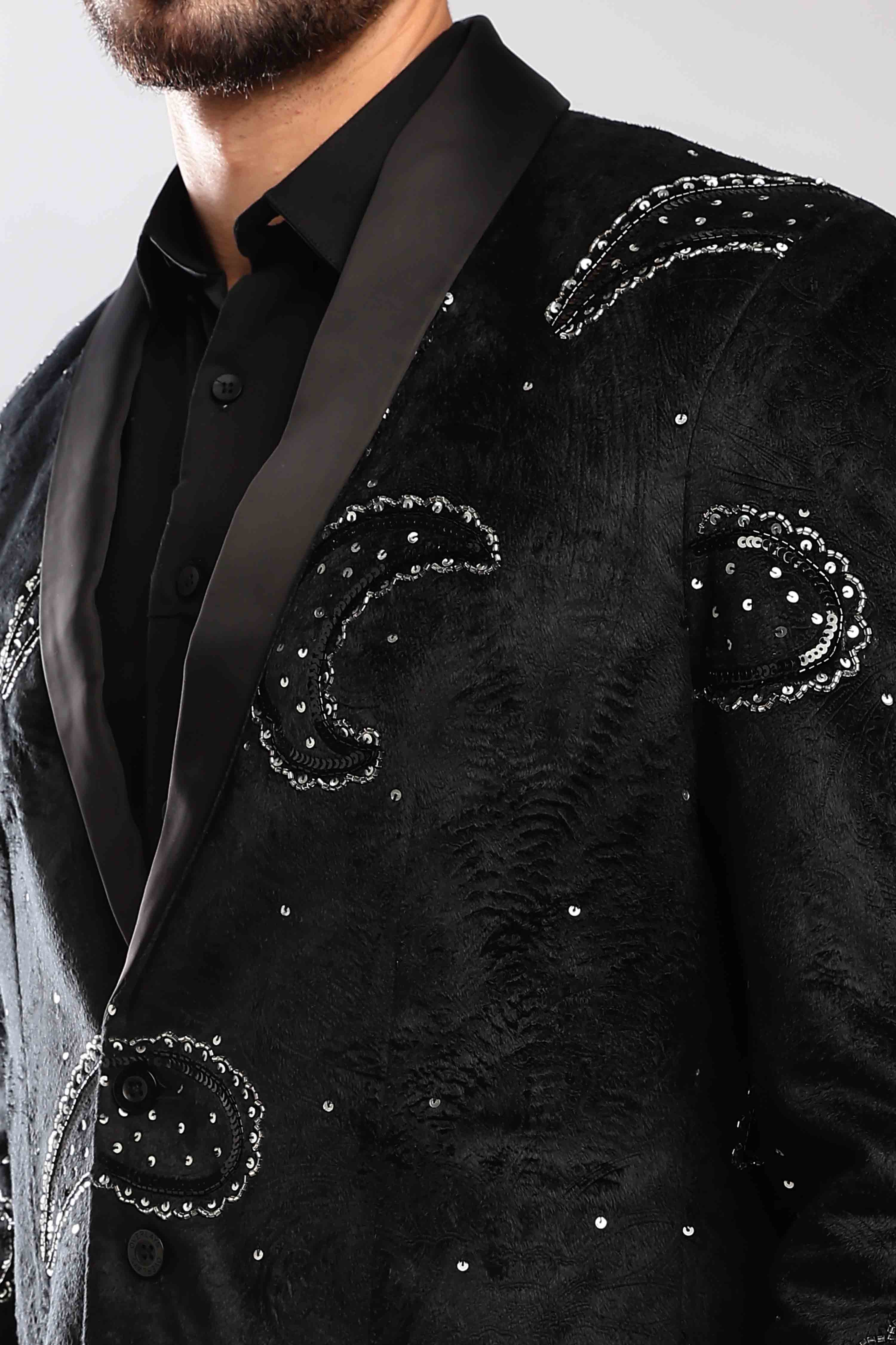 Stardust Sequenced Paisley Suit - Image 6